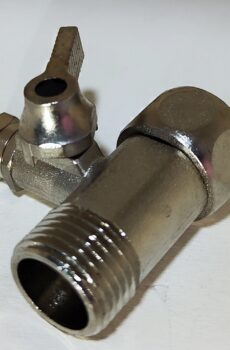 Llave de Alimentación metálica una sola pieza de 1/2” para Sistemas de Ósmosis Inversa